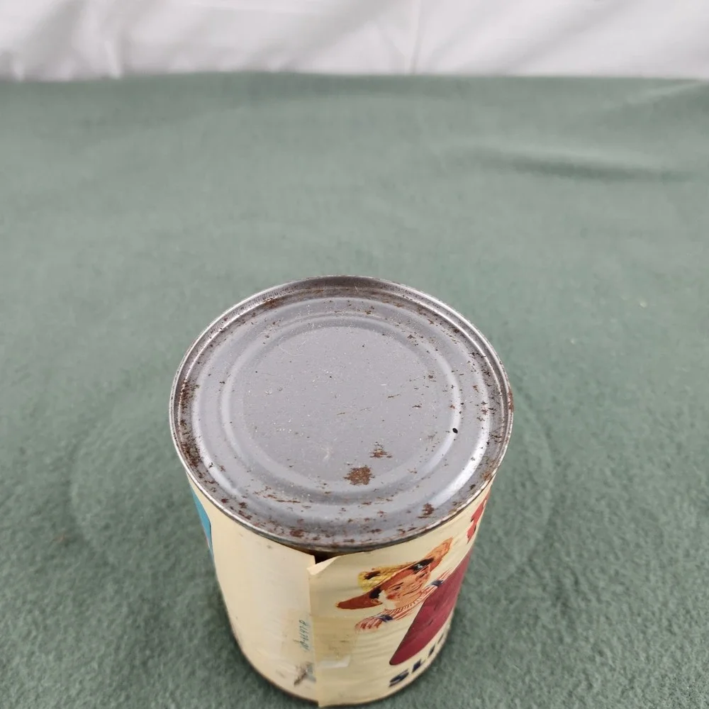 VTG Advertising Poor Boy Salad Sliced Beets Tin Can Paper Label Country Store